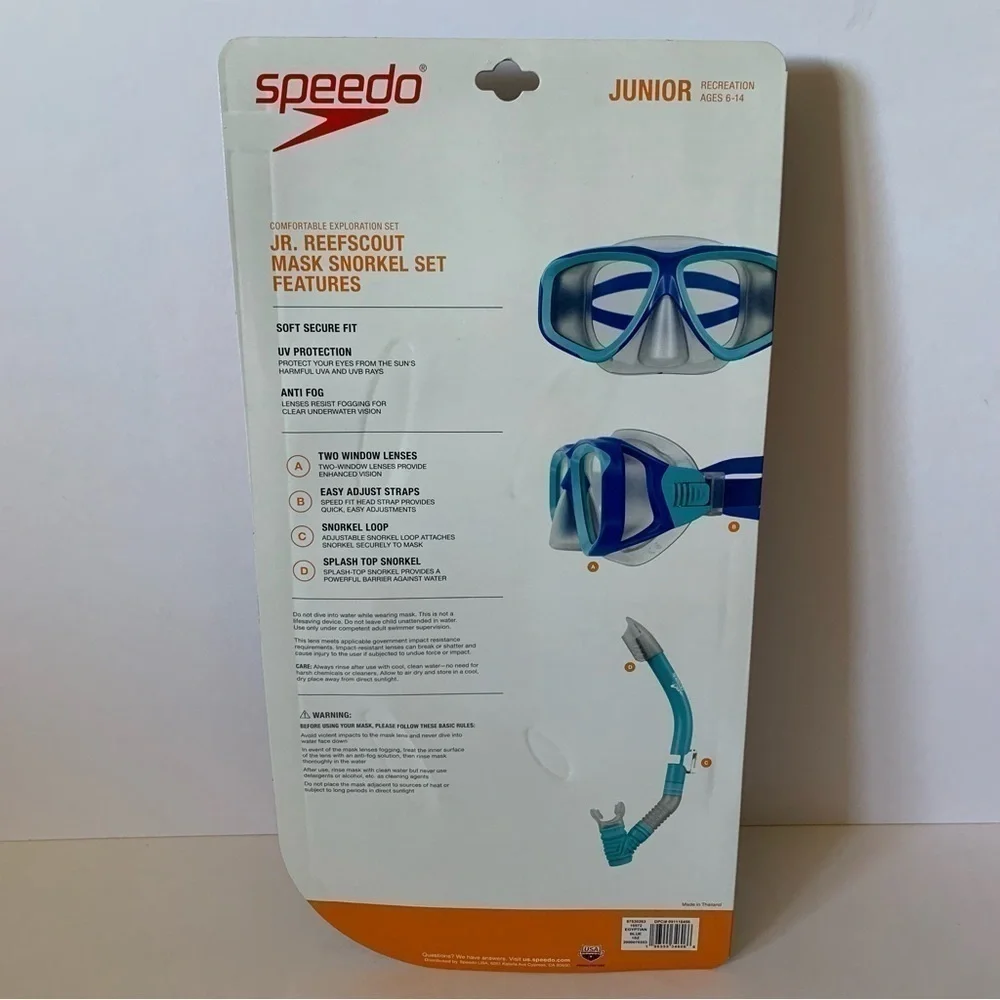 NIP. SPEEDO Junior Snorkel Set